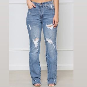 Distressed jeans with tags Never worn